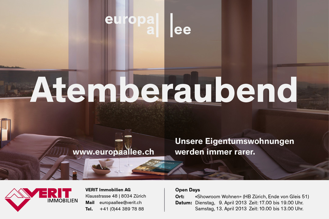 Europaallee Haus G Anzeigekampagne